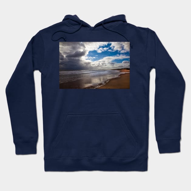 Northumbrian beach scene Hoodie by Violaman